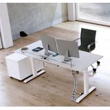 Kerkmann - Zit Sta Bureau Move Boost 4 - 160x80cm - Antraciet - Hoogte Verstelbaar