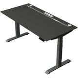 Kerkmann - Zit Sta Bureau Move Boost 4 - 160x80cm - Antraciet - Hoogte Verstelbaar