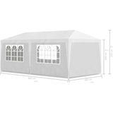 Partytent wit - 6 zijwanden - 3 x 6 m
