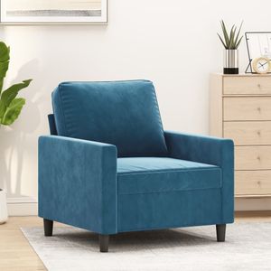 Fauteuil Cathy velvet Blauw