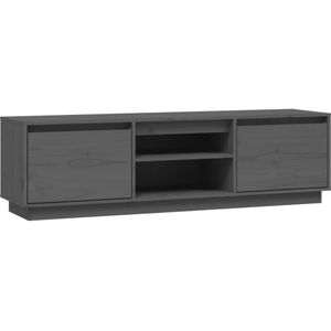 VidaXL-Tv-meubel-140x35x40-cm-massief-grenenhout-grijs