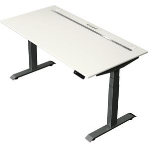 Kerkmann - Zit sta bureau Move Boost 4 - 160x80cm - wit-antraciet