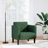 Fauteuil Martijn met armleuningen  ribstof jungle groen