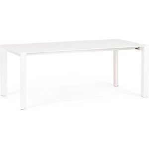 Eettafel Enkel hout wit uitschuifbaar 190-270cm