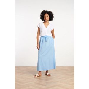 Smashed Lemon - 25435 - Maxi Rok - Lichtblauw - Linnen