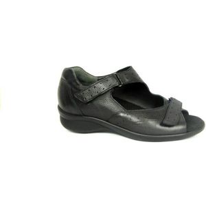 Durea - 7362 - Sandalen - Zwart - Leer - Dichte Hiel