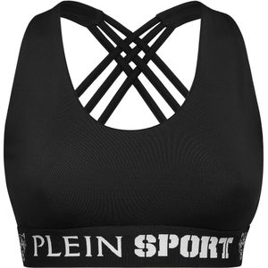 Plein Sport - Sport Bh - Zwart/Wit - Soft Cup - Racerback
