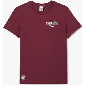 Lacoste - Roland-Garros Edition - Katoenen Tennis T-shirt - Rood