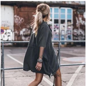 The Dezzy Factory Oversized blouse jurk | navy