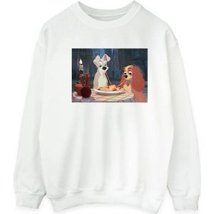 Li-cense Disney heren lady and the tramp spaghetti foto sweatshirt