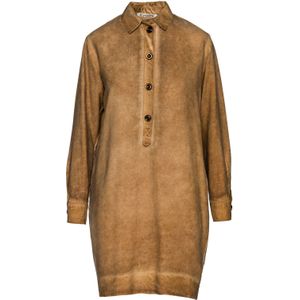 Tencel - Overhemdjurk - Taupe