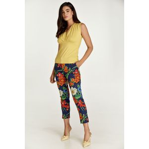 Capri Broeken - Rood Blauw Groen - 7/8 Lengte - Stretch Gabardine