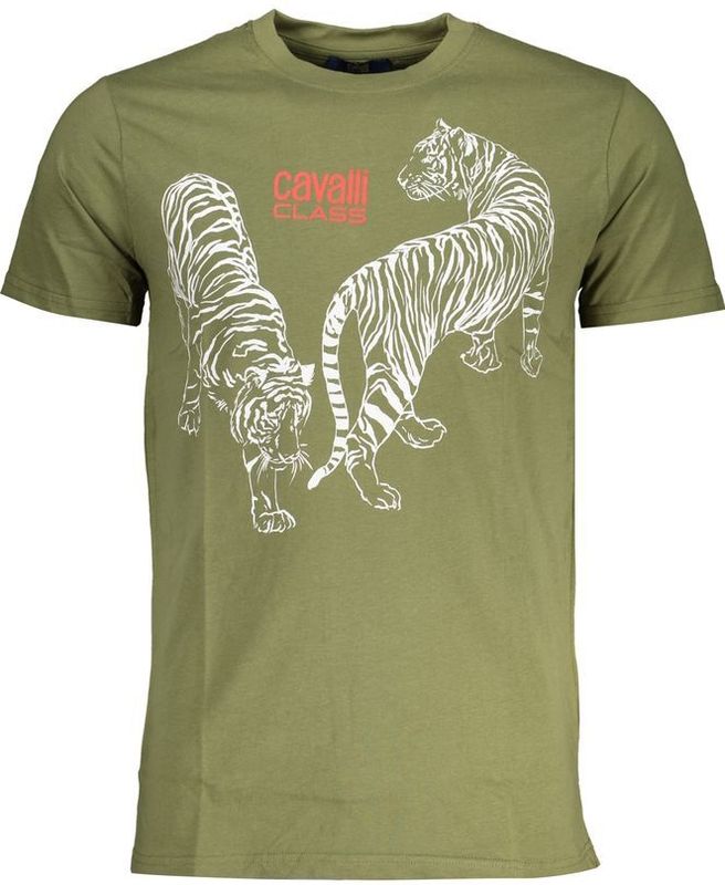 Tiger - T-shirt - Groen - Korte Mouwen - Crew Neck