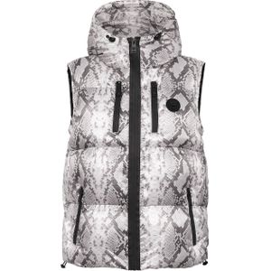 Plein Sport - Down Vest Python - Gewatteerd Vest - Grijs - Mouwloos - Nylon