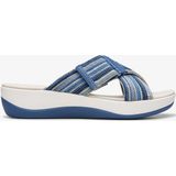 Clarks - Arla Wave - Sandalen - Blauw - Stof - Casual