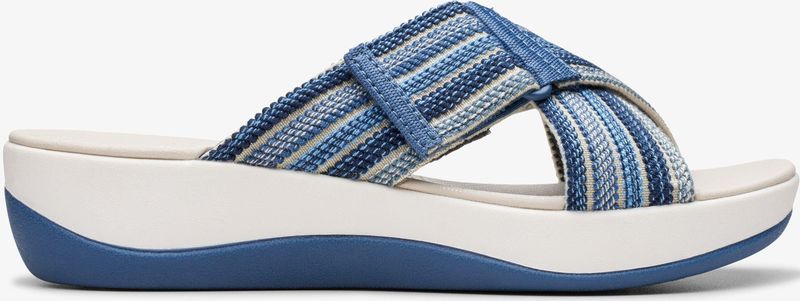 Clarks - Arla Wave - Sandalen - Blauw - Stof - Casual