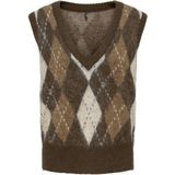 Only - Onlnoeme Life - V-hals Vest - Chestnut/Cocoa