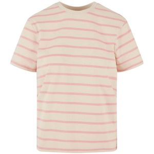 Urban Classics Dames gestreept boxy t-shirt