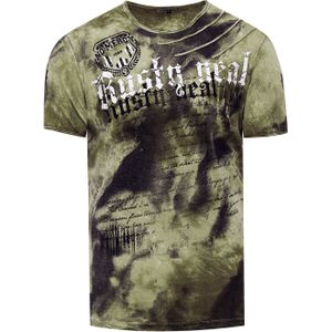 Rusty Neal - T-shirt - Tie Dye Batik - Heren - Normale Pasvorm - 100% Katoen