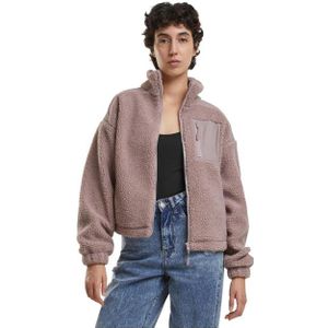 Urban Classics Dames sherpa fleece jas