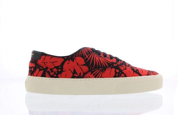 Saint Laurent - Olona Palm Mix Sneakers - Rood - Heren