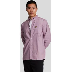 Men's Lyle And Scott Plain Oxford Shirt in Pink