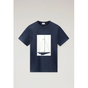Woolrich Men boat t-shirt melton