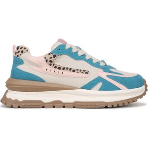 Blowfish Malibu - Leo - Veterschoenen - Roze Blauwe - Retro