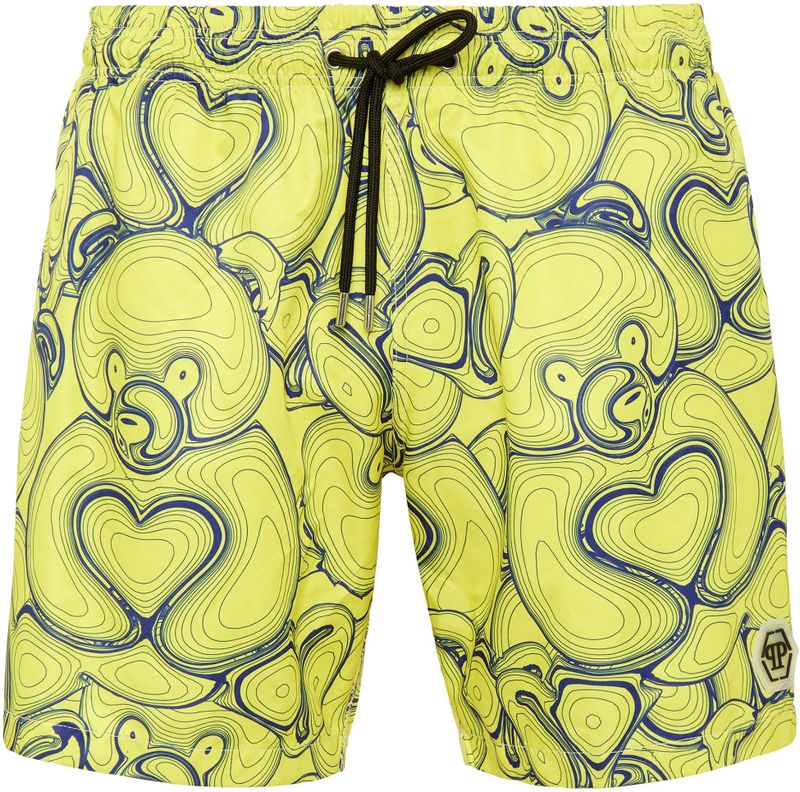 Philipp Plein - Swim Trunks Teddy Bear - Badmode - Zwart - Polyester