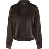 My Essential Wardrobe - Estelle - Damesblouse - Espresso - Lange Mouwen