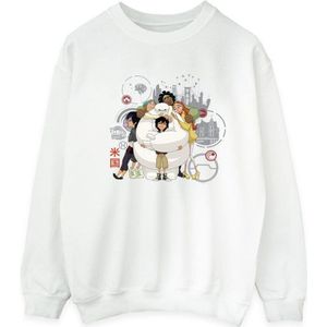 Li-cense Disney heren big hero 6 baymax groep knuffel sweatshirt