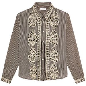 Maison Hotel - Blouse lange mouw - Bruin - Bebo