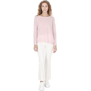 Crown Of Edinburgh Cashmere Damessweater Met Vierkante Hals Coe 006 Dusty Roze