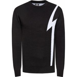 Rusty Neal - Gebreide Trui - Grijs - 75% Polyacryl, 25% Katoen, Casual Pasvorm