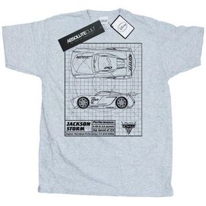 Li-cense Disney heren cars jackson storm blauwdruk t-shirt