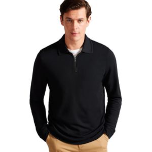 Ted Baker - Karpol - Heren Poloshirt - Navy - Lange Mouwen