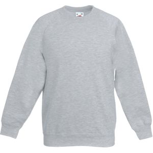 Fruit of the Loom Sweatshirt voor kinderen/kinderen premium heather set-in