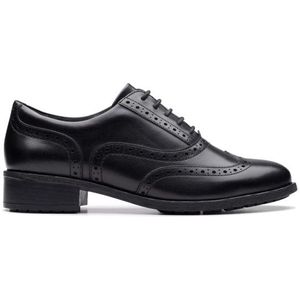 Clarks Havisham Oak - Dames Veterschoen - Zwart - Leer