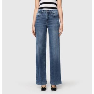 MAC - Jerseybroek - Classy Midblue - Palazzo Cropped - 7/8-lengte