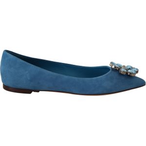 Dolce & Gabbana - Loafers - Blauw - Suède - Platte Schoenen