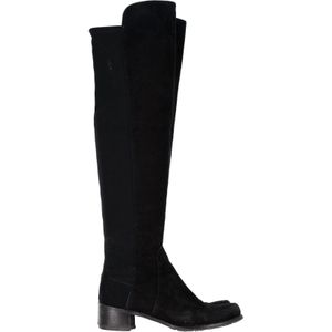 Stuart Weitzman 5050 Knielaarzen in Zwart Suède