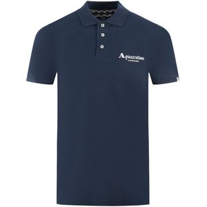 Aquascutum - London Classic - Poloshirt - Navy Blue - 100% Katoen