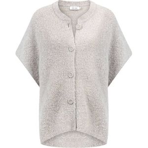 Knit-ted - Vest 252P042 Fifi - Licht Grijs - Gebreide Trui