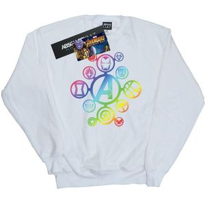 Li-cense Marvel dames avengers infinity war regenboog pictogrammen sweatshirt