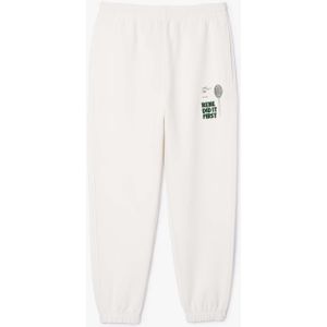 Lacoste - Relaxed-Fit Piqué Sweatbroek - Crème - Heren