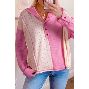 Bloemen Kleurblok Hoodie