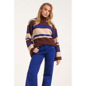 Smashed Lemon 24603 gestreepte gebreide top |