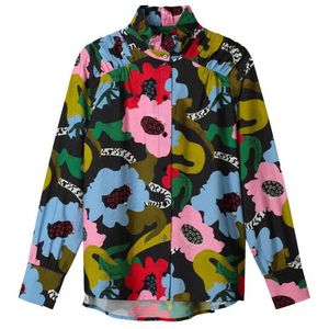 Pom Amsterdam - Blouse lange mouw - Zwart - SP9291