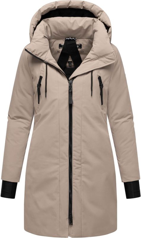 NAVAHOO Wintermantel 'Zart 14'  zwart