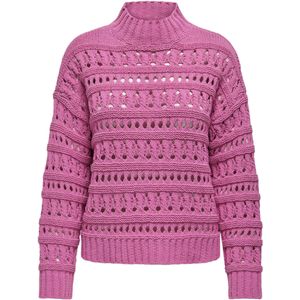 Only Onlleah ls high neck knt super pink